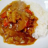 キャベツたっぷりカレーライス